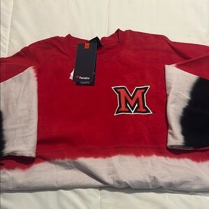 Fanatics Red Tie-Dye Sweatshirt